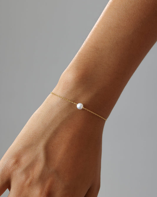 14K Gold Filled Pearl Bracelet - Meteor