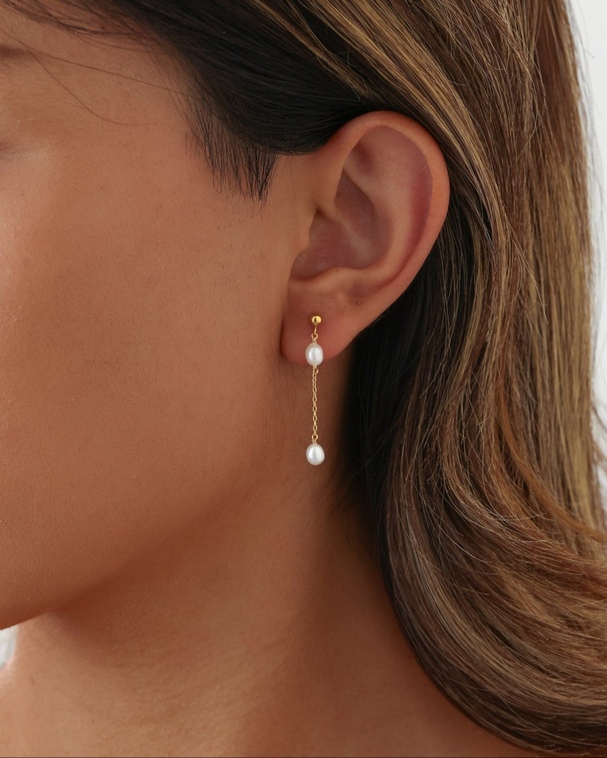 14K Gold Filled Pearl Earring - Celeste