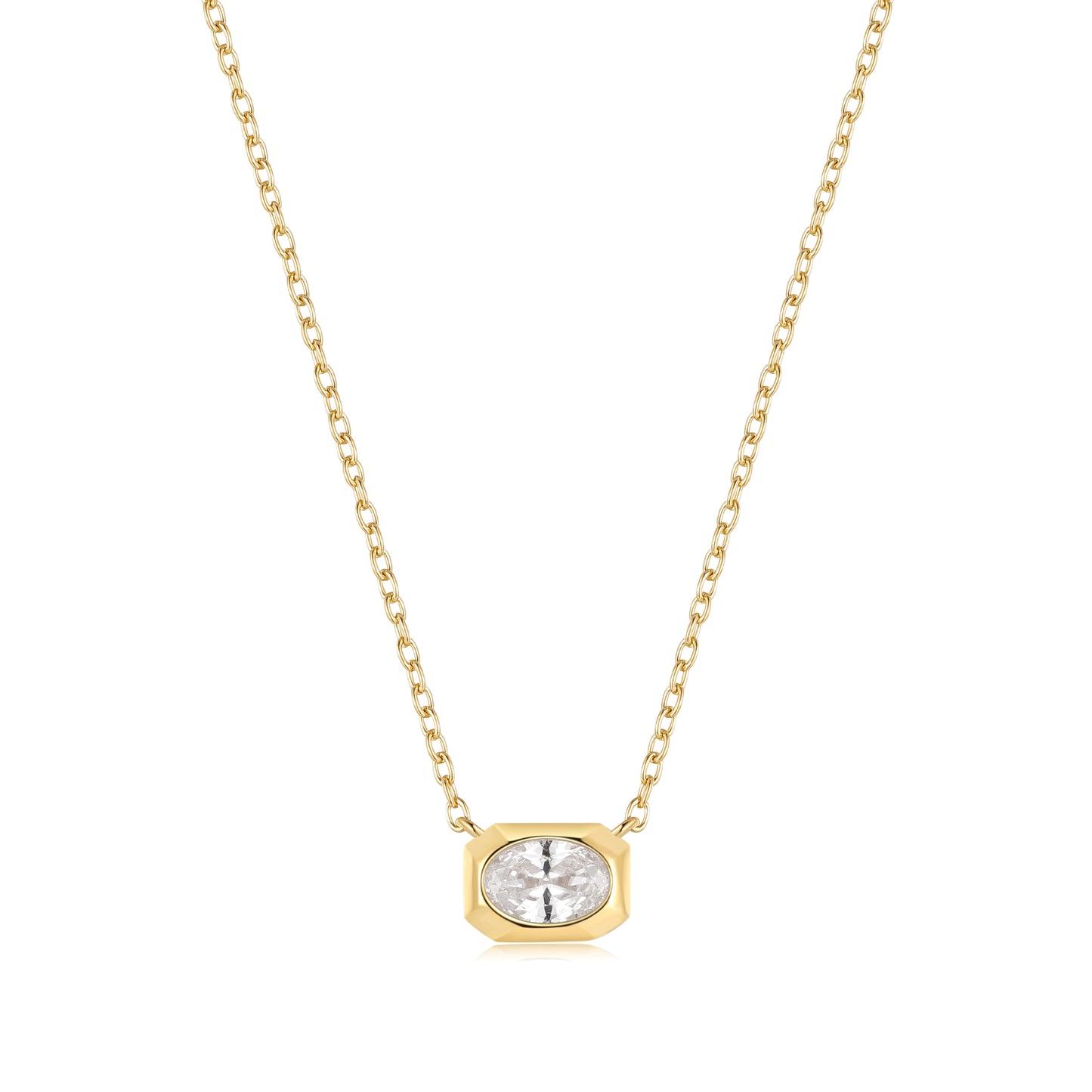 18K Gold Vermeil Crystal Serenity Necklace