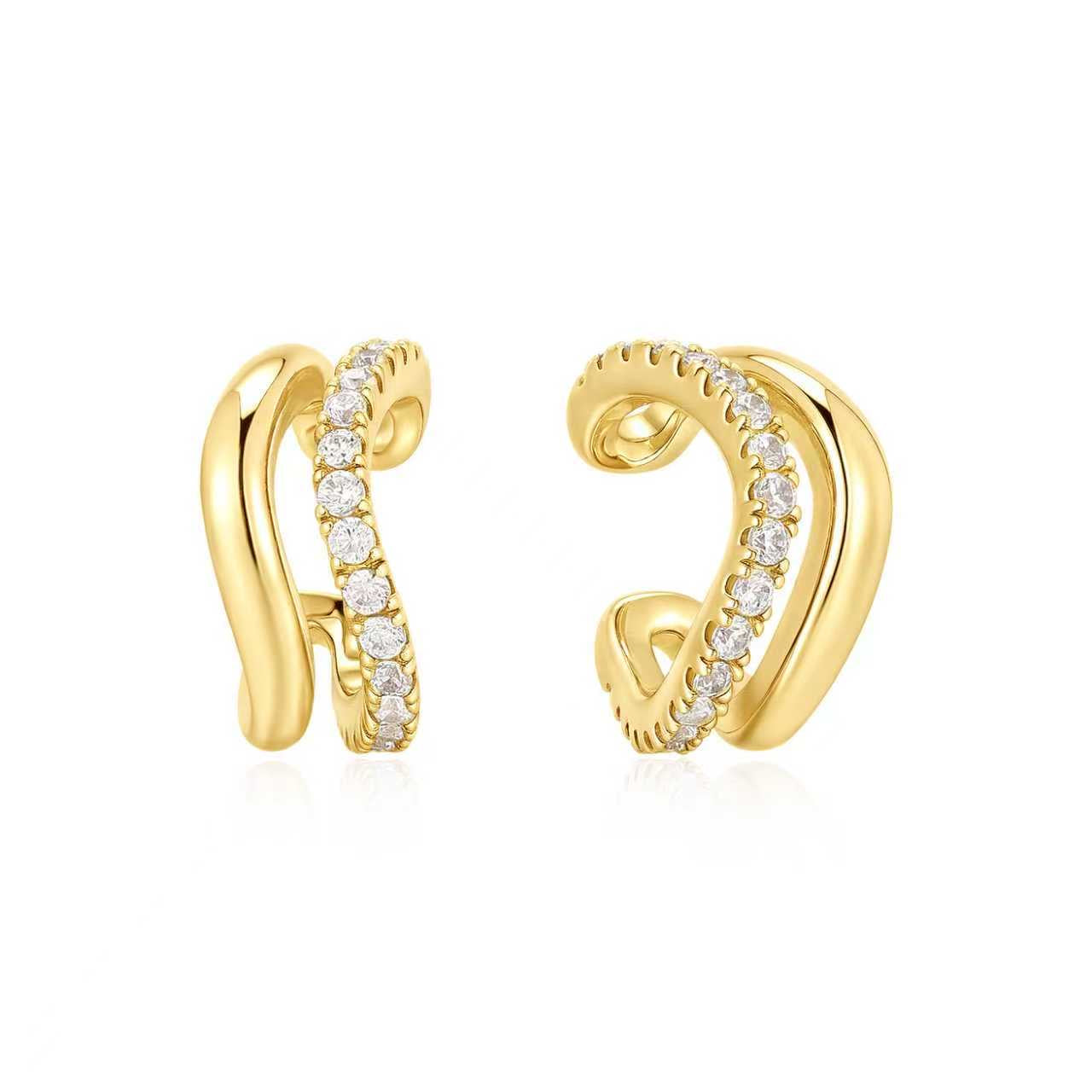 18K Gold Vermeil Earring Cuff