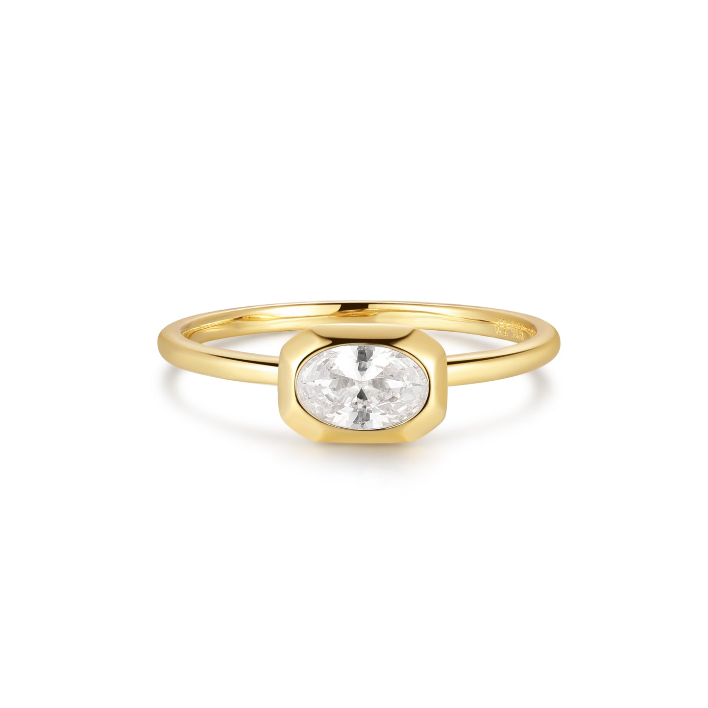 18K Gold Vermeil Crystal Serenity Ring