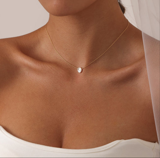 14K Gold Filled Pearl Necklace - Lyra