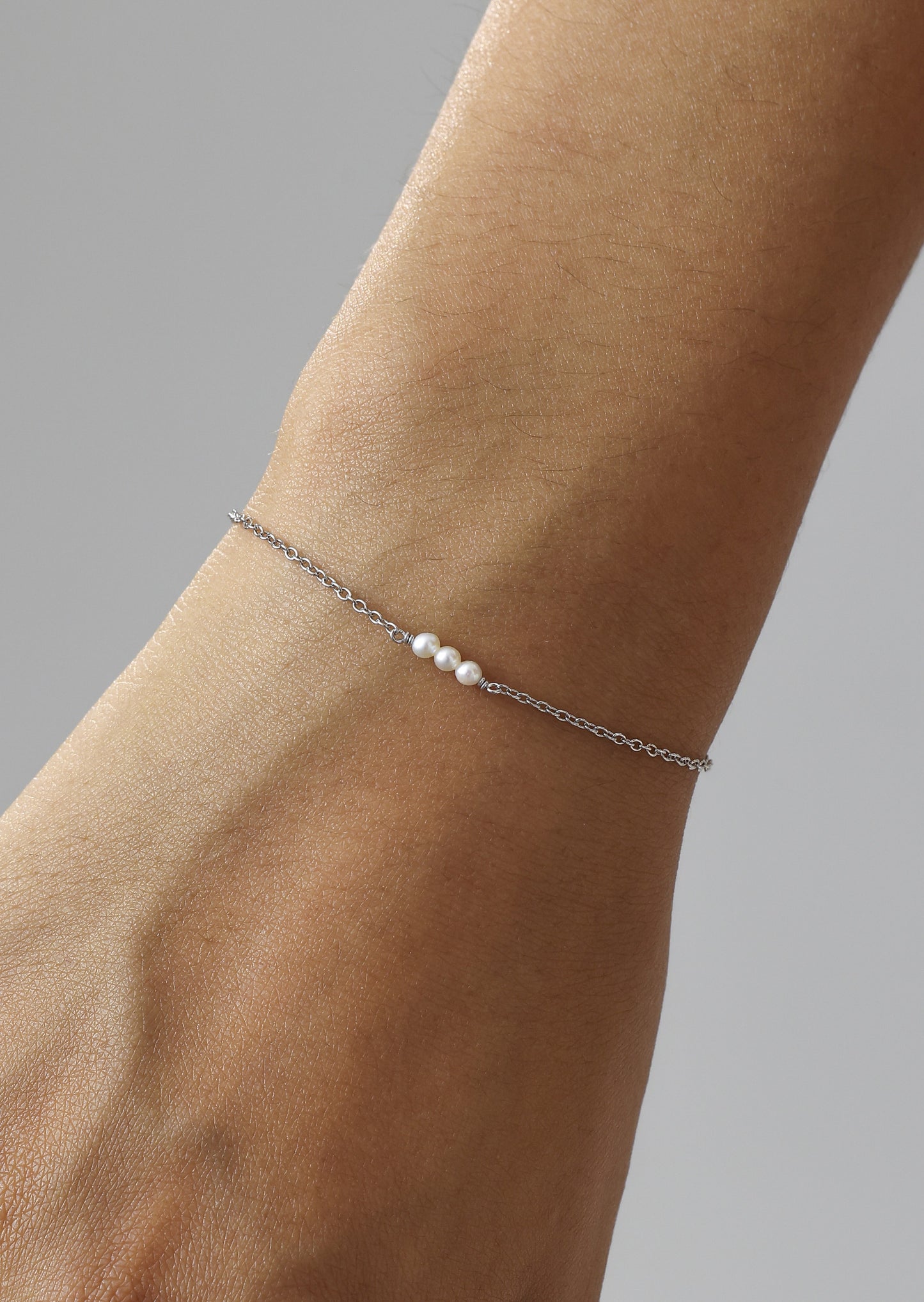 Sterling Silver Pearl Bracelet - Mira