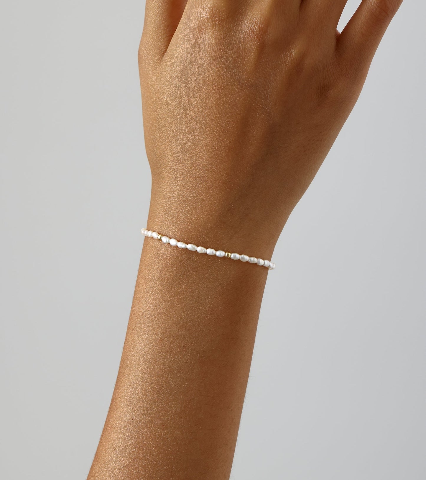 14K Gold Filled Pearl Bracelet - Milky Way