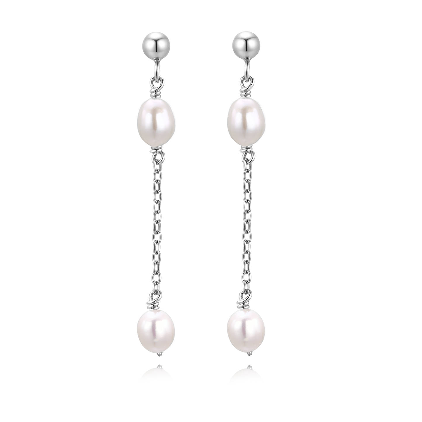 Sterling Silver Pearl Earring - Celeste