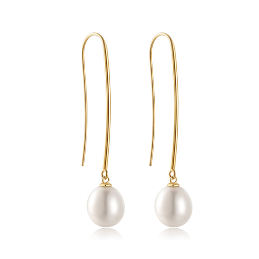 18K Gold Vermeil Whisper Pearl Earrings