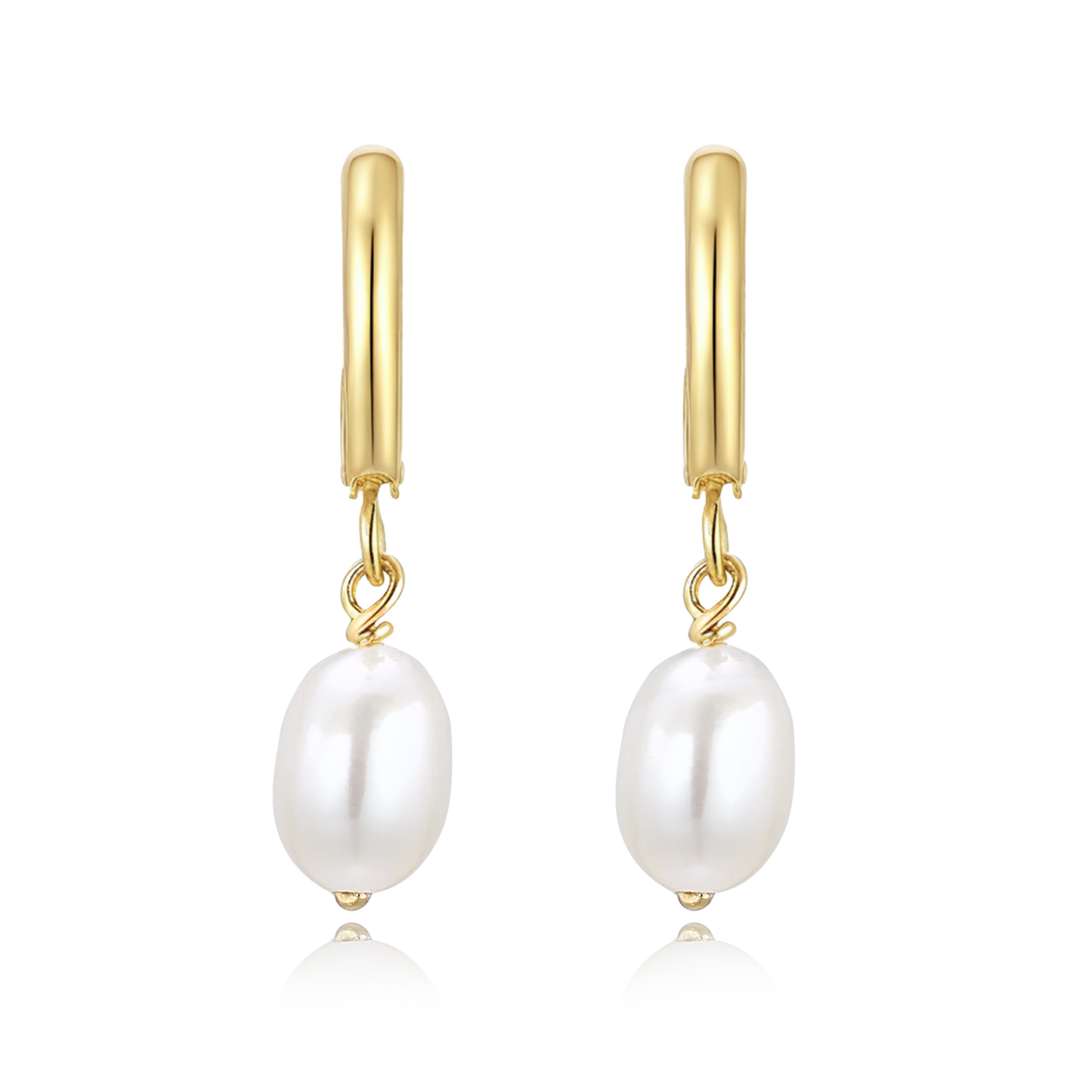 14K Gold Filled Pearl Earrings - Ariel