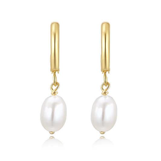 14K Gold Filled Pearl Earrings - Ariel