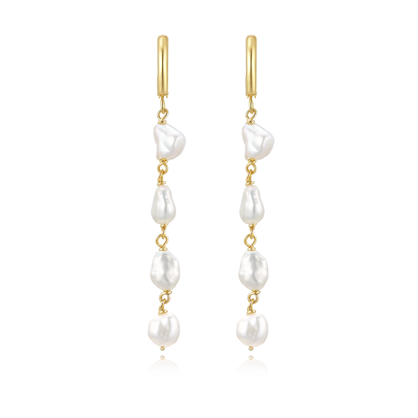 14K Gold Filled Pearl Earrings - Cassio