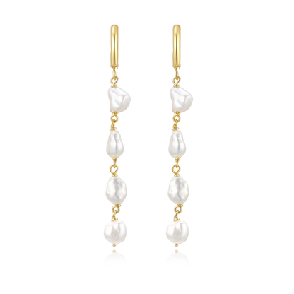 14K Gold Filled Pearl Earrings - Cassio