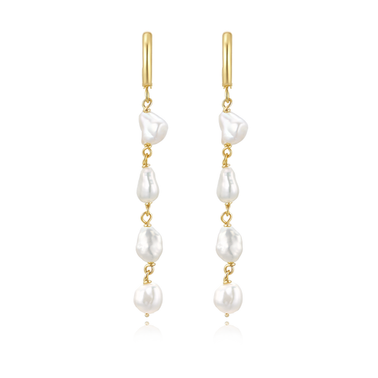 14K Gold Filled Pearl Earrings - Cassio