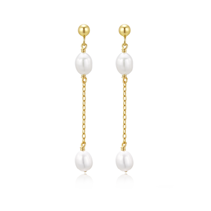 14K Gold Filled Pearl Earring - Celeste
