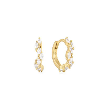 18k Gold Vermeil Ear Party Huggie Earrings