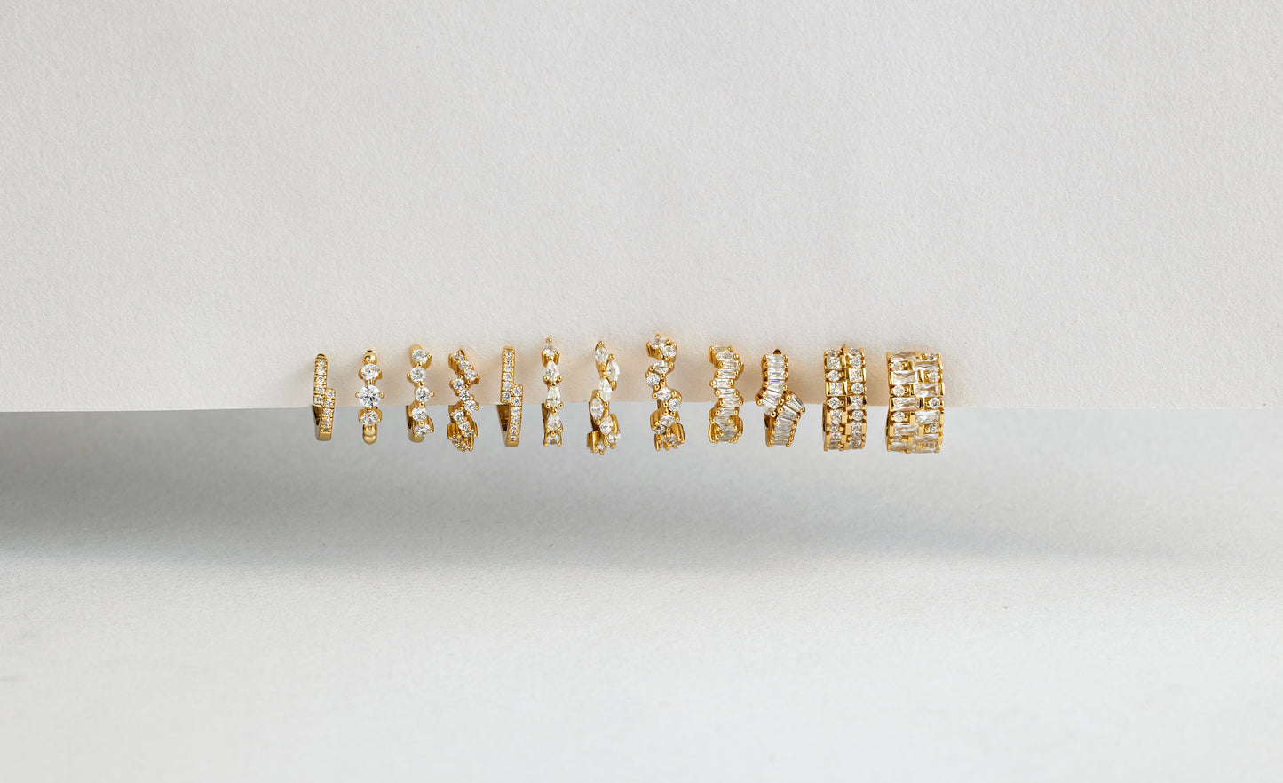 14k Gold Vermeil Ear Party Hoop Earrings