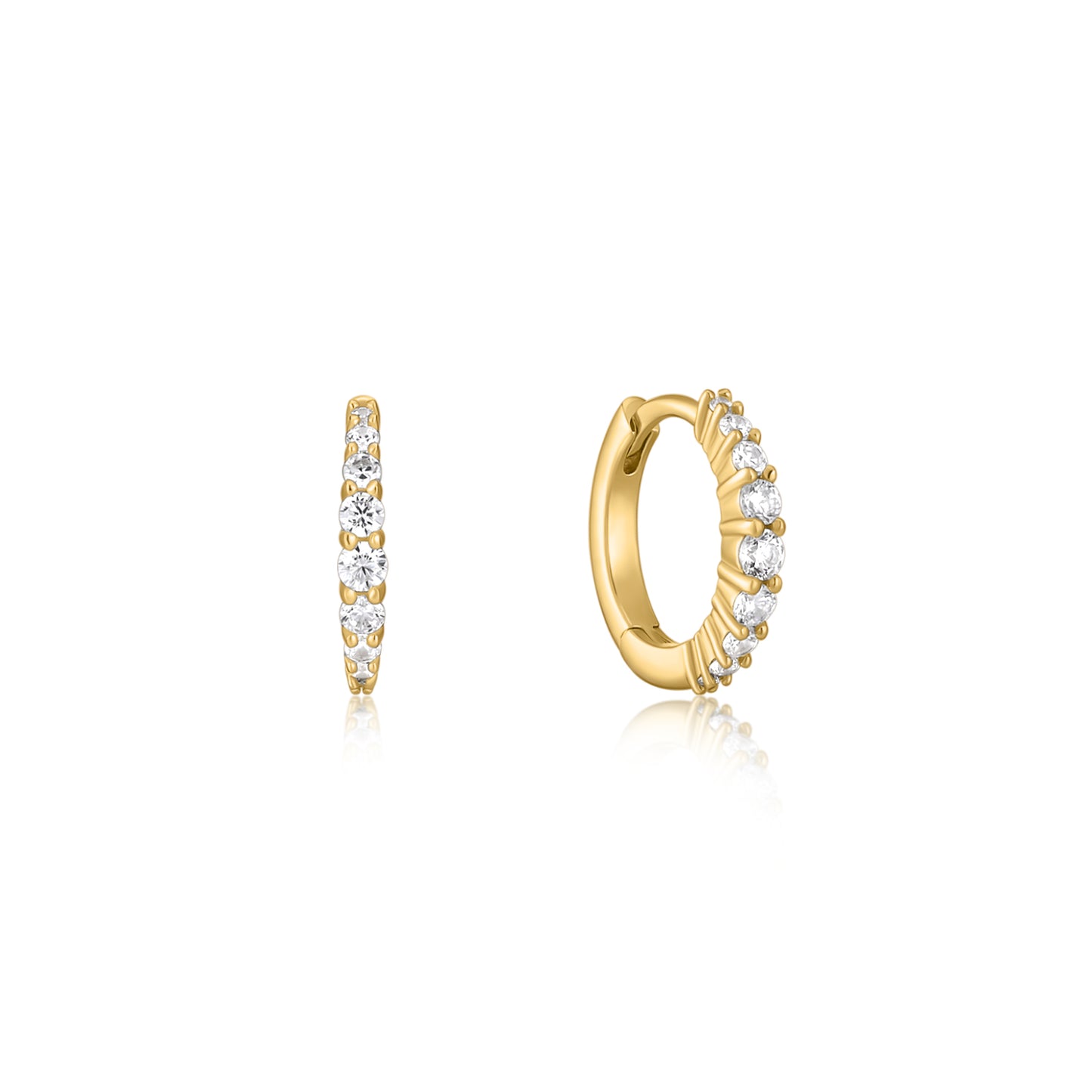 18k Gold Vermeil Ear Party Huggie Earring