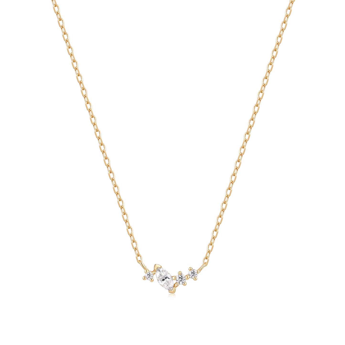 9k Solid Gold Lab-Grown Diamond Necklace