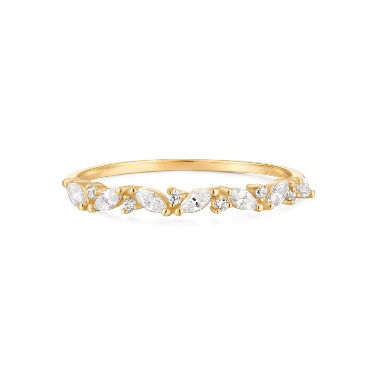 9K Solid Gold Lab-Grown Diamond Ring