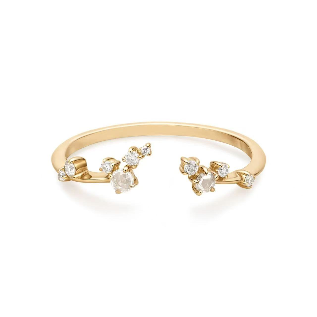 9K Solid Gold Lab-Grown Diamond Ring