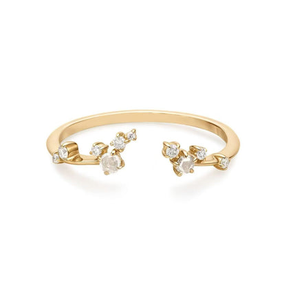 9K Solid Gold Lab-Grown Diamond Ring