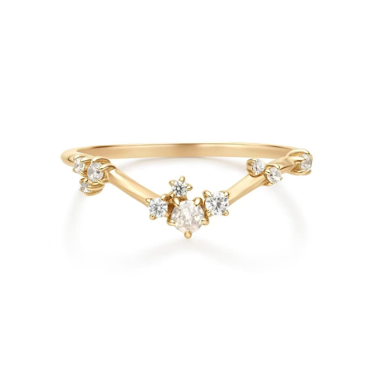 9K Solid Gold Lab-Grown Diamond Ring