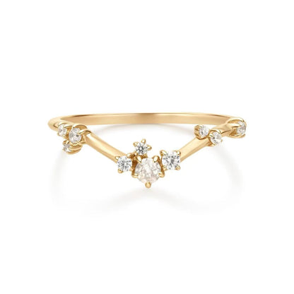 9K Solid Gold Lab-Grown Diamond Ring