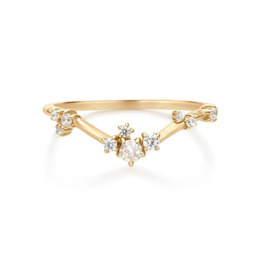 9K Solid Gold Lab-Grown Diamond Ring