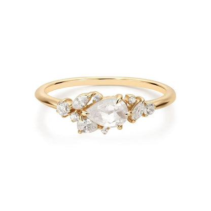 9K Solid Gold Lab-Grown Diamond Ring