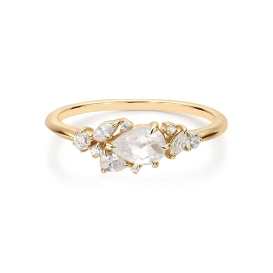 9K Solid Gold Lab-Grown Diamond Ring