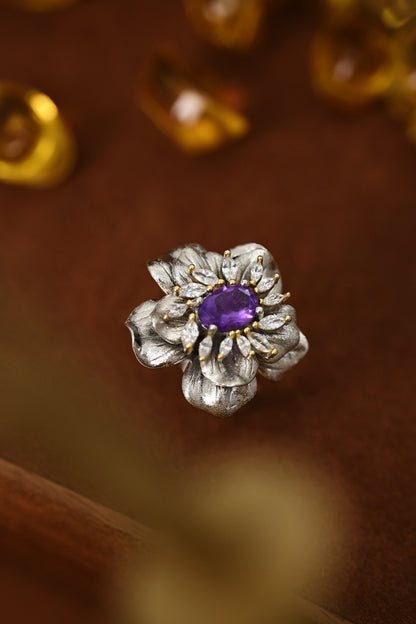 The Amethyst Blossom Ring
