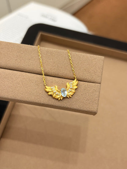 18K Gold Plated Angel Wings Necklace