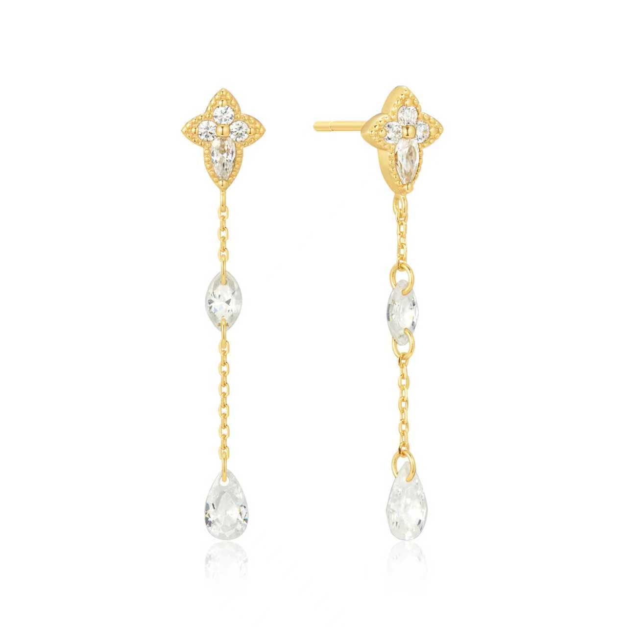 14K Gold Plated Royals Earring