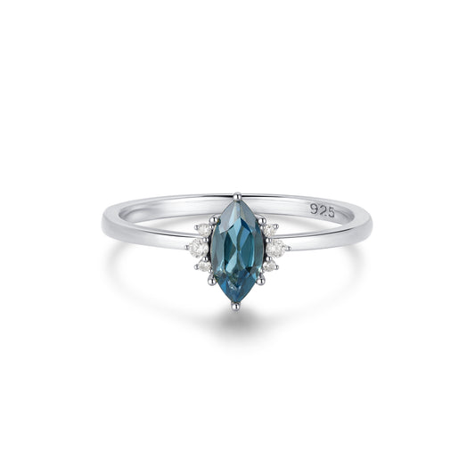 Sterling Silver London Blue Topaz Ring