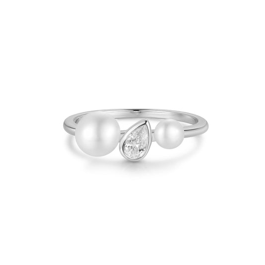Sterling Silver Aurora Pearl Ring