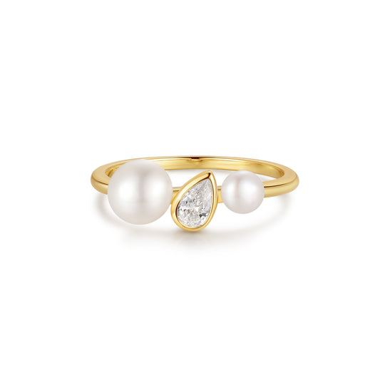 18K Gold Vermeil Aurora Pearl Ring