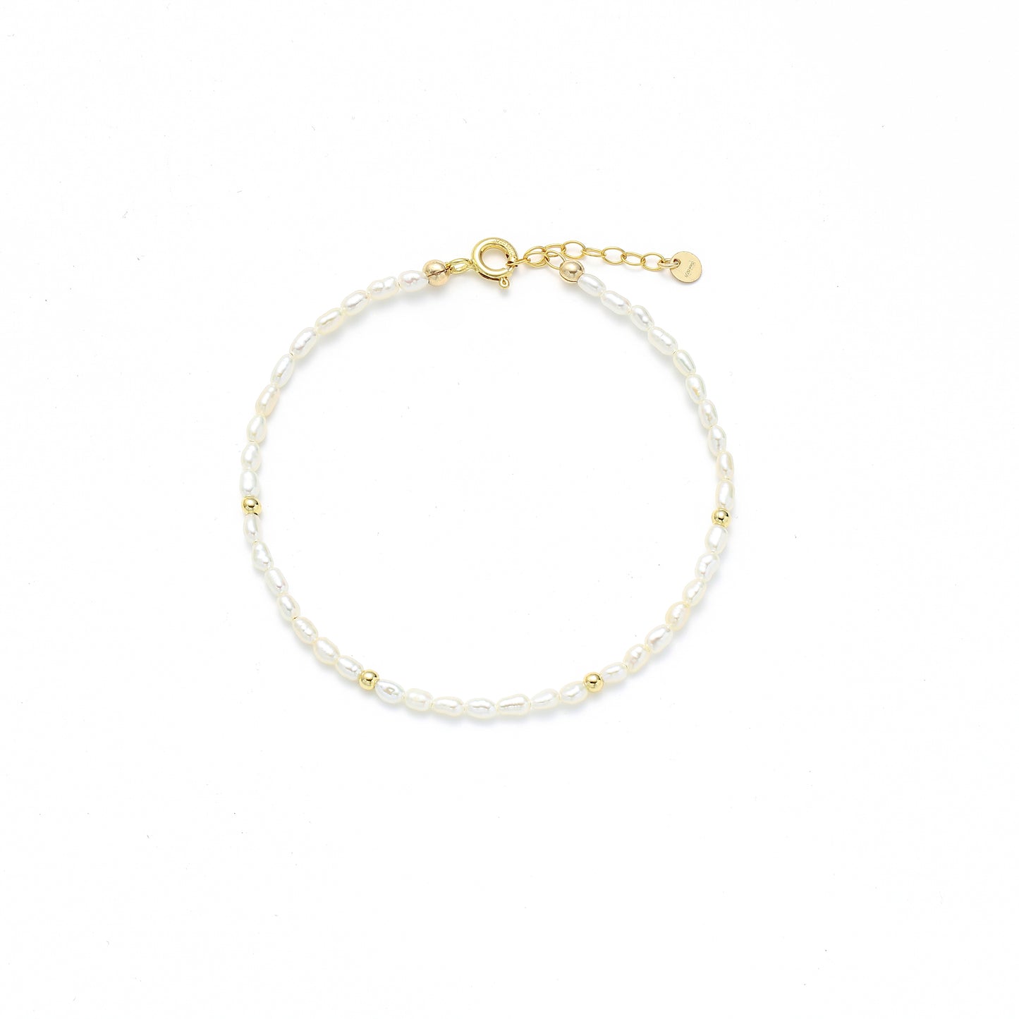 14K Gold Filled Pearl Bracelet - Milky Way