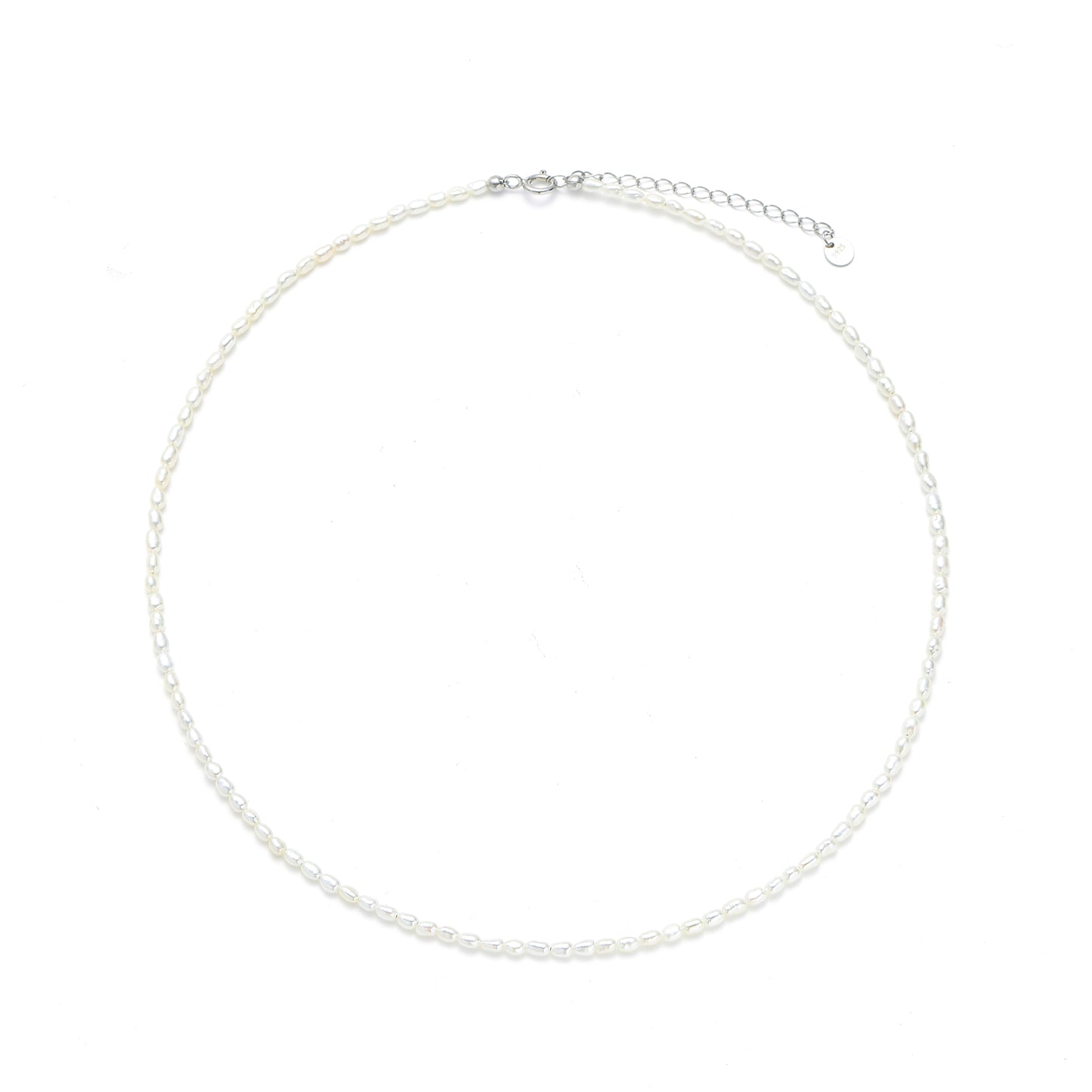 Sterling Silver Pearl Necklace - Nova