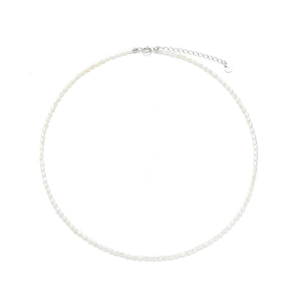 Sterling Silver Pearl Necklace - Nova