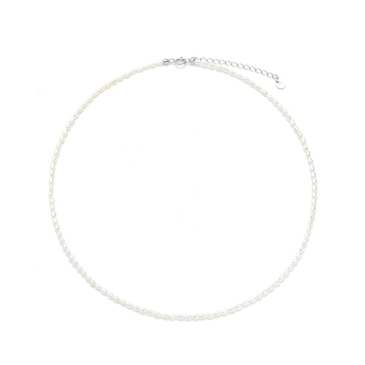 Sterling Silver Pearl Necklace - Nova
