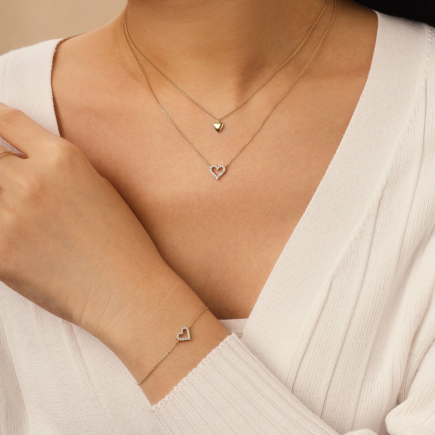 14k Gold Vermeil Eternal Heart Necklace