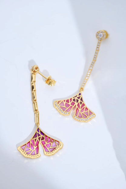 Earring | Transparent Enamel Mermaid Tail