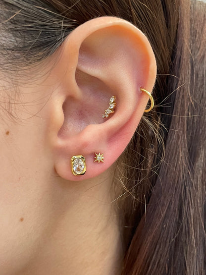 Sterling Silver Crystal Serentiy Earrings
