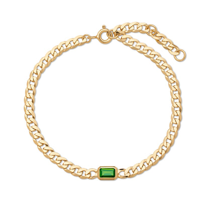 18K Gold Plating Green Garden Muse Bracelet