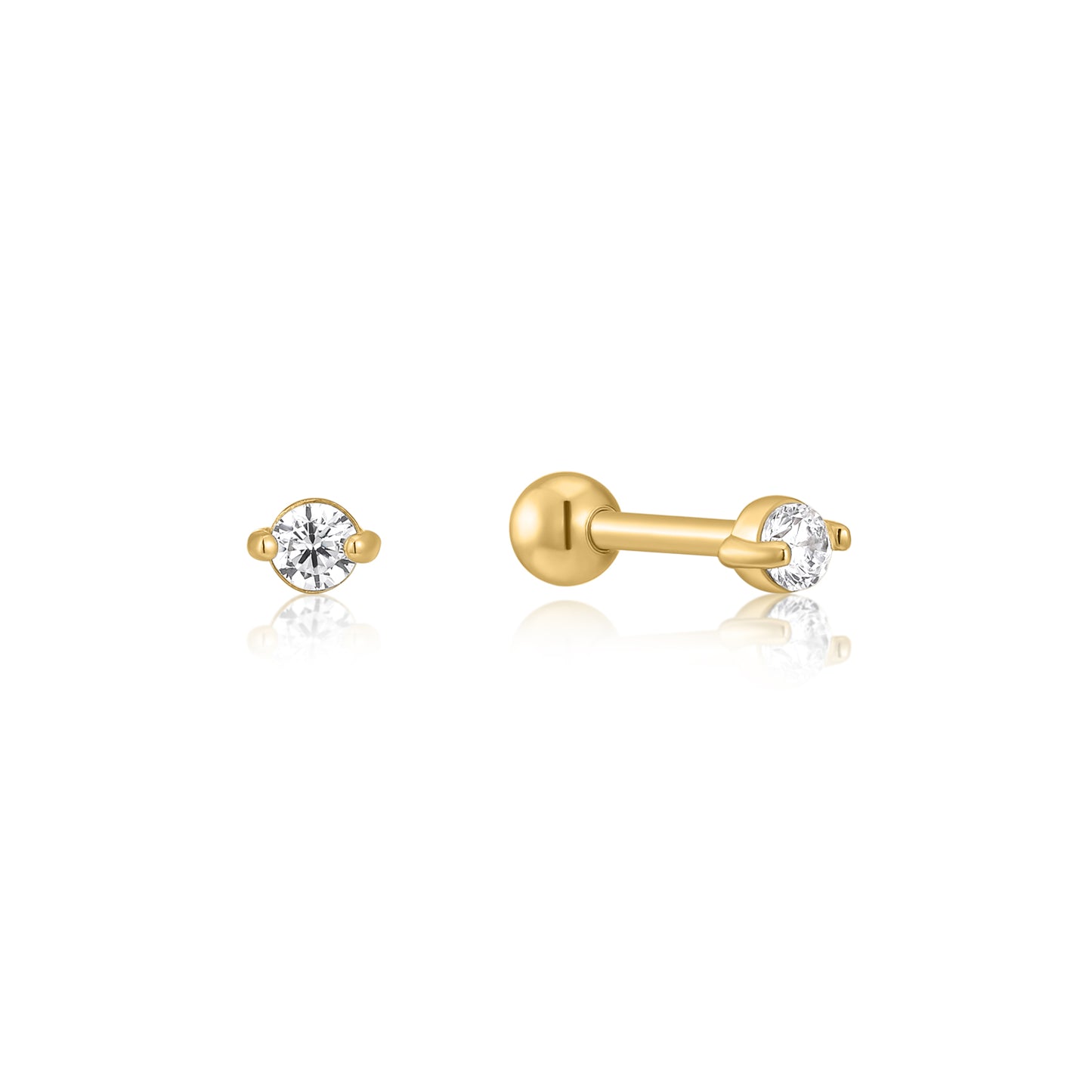Sterling Silver 14K Gold Plating Ear Party Earring studs