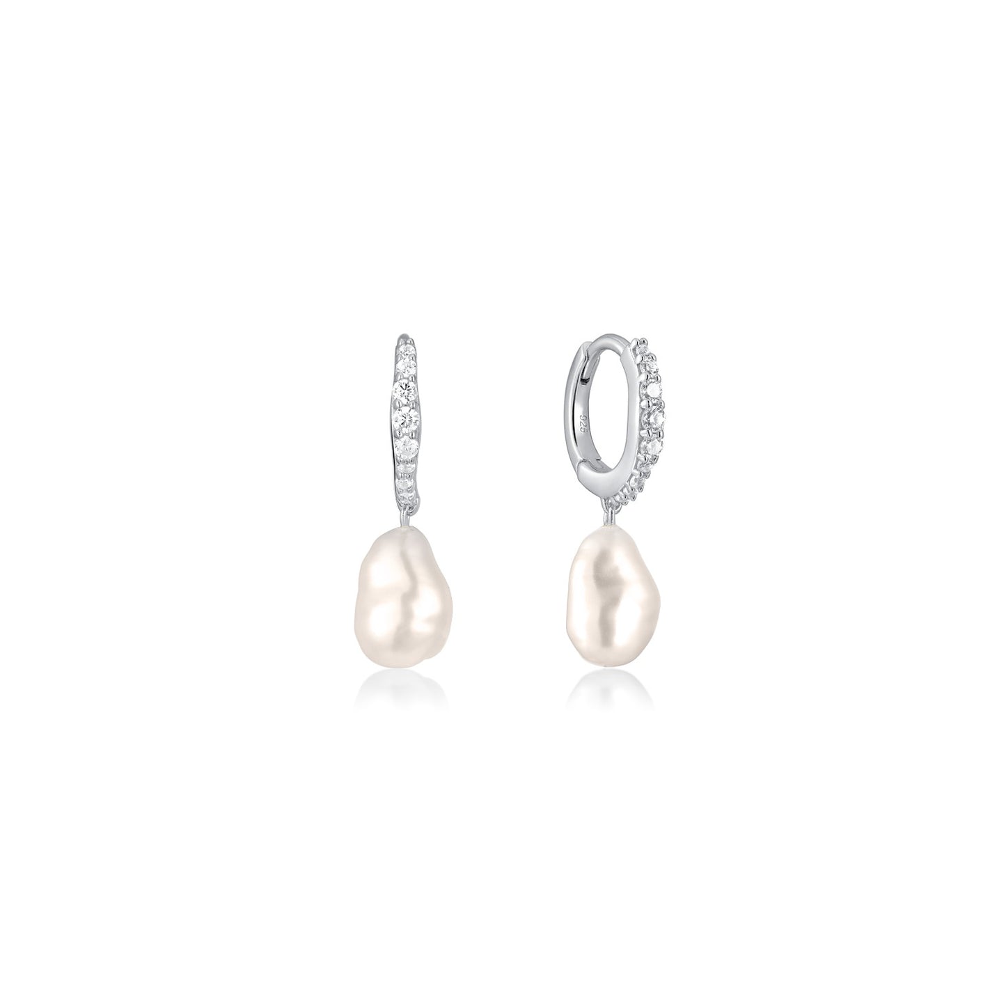 Sterling Silver Ocean Whisper Pearl Earrings