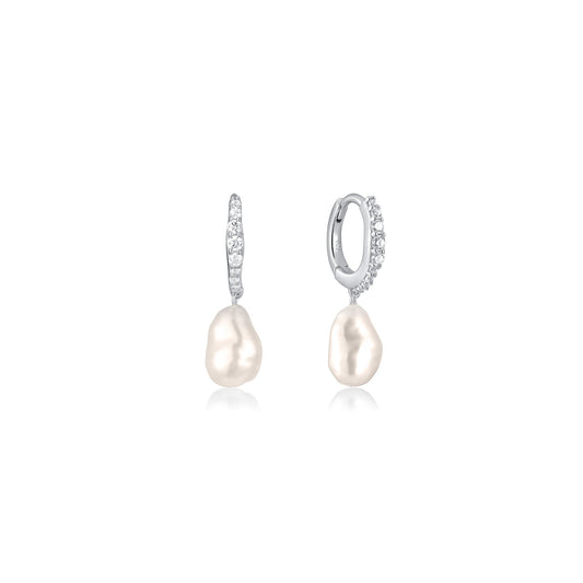 Sterling Silver Ocean Whisper Pearl Earrings
