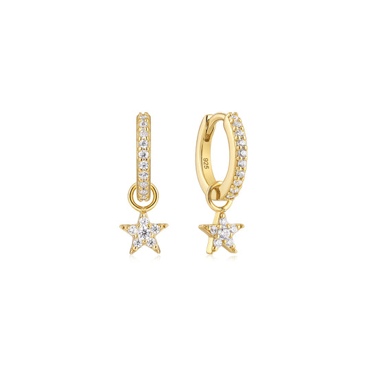 18K Gold Vermeil Star Earring