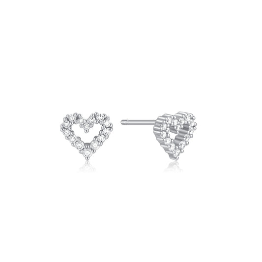 Eternal Heart | Sterling Silver Earring Studs