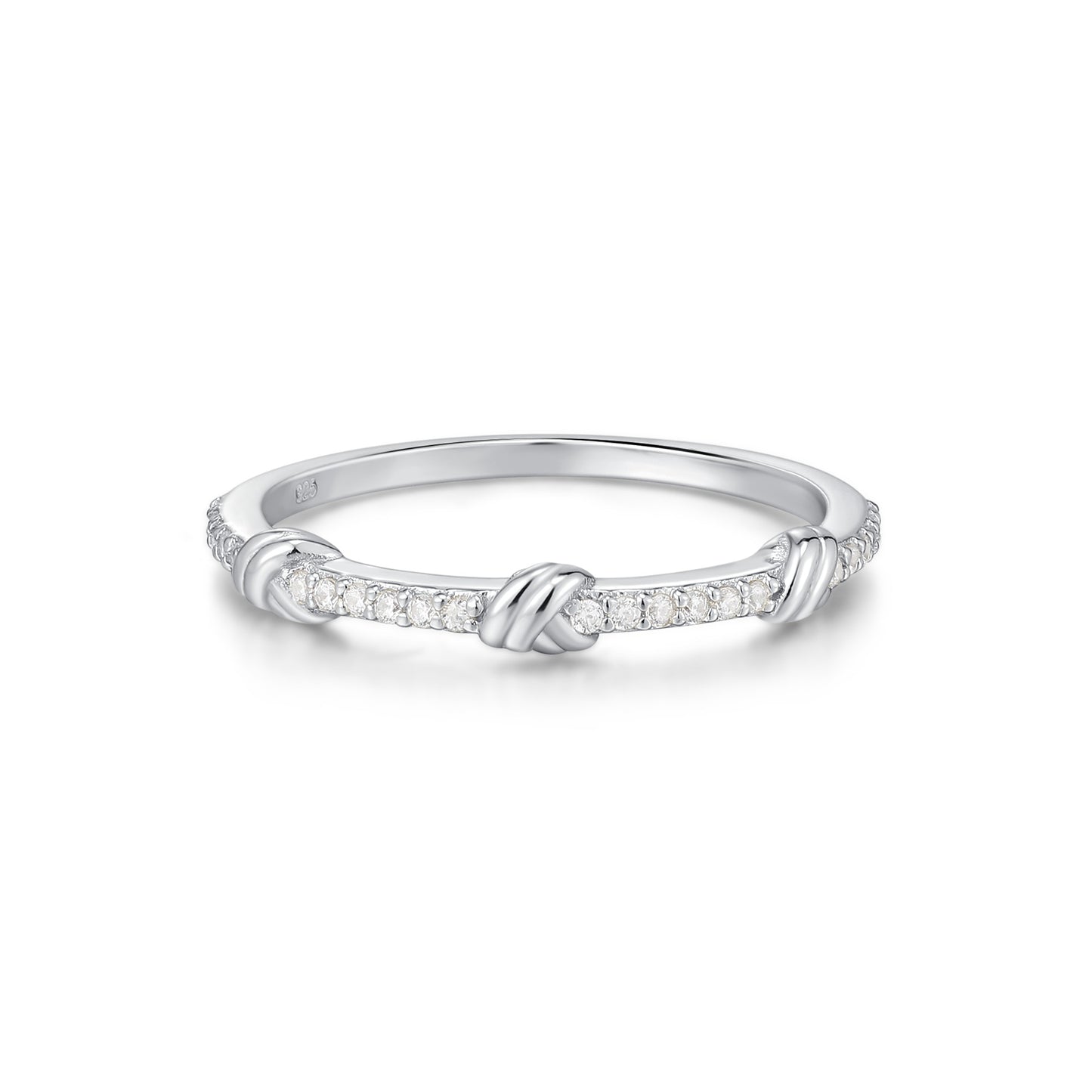 Sterling Silver Love Knot Ring