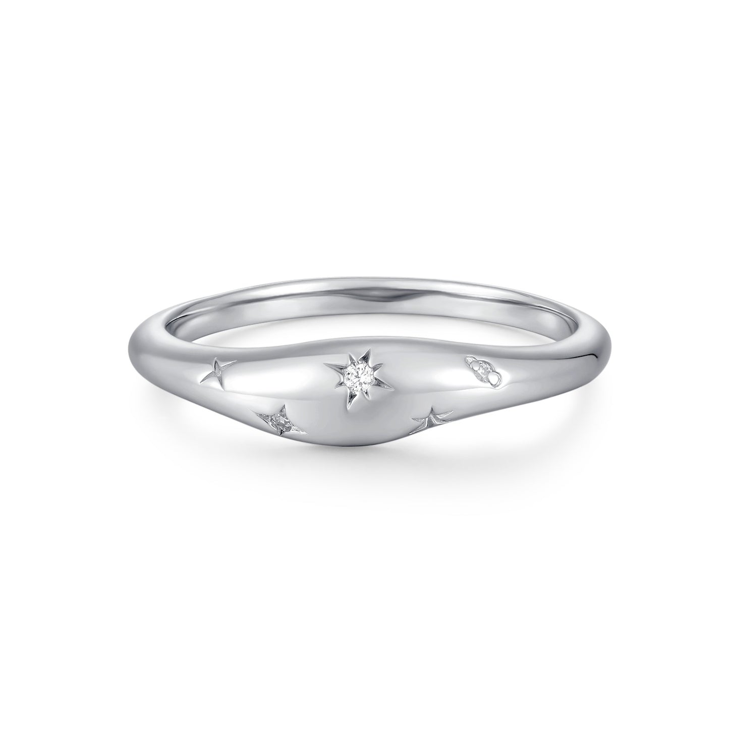 Sterling Silver Galaxy Ring