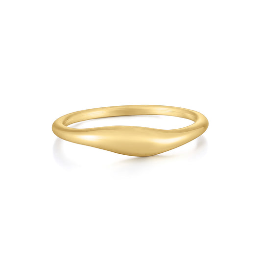 14K Gold Vermeil Unique Twinning Ring